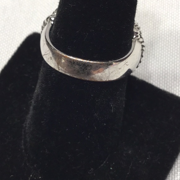 5/$25 ring size 8 turquoise stone & sparkles - Picture 5 of 5